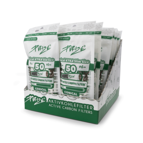 PURIZE® Conical Xtra Slim Filter - Diverse Abpackungen