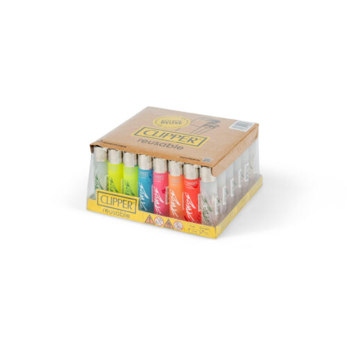 48 PURIZE® Clipper Feuerzeuge - Diverse Farben